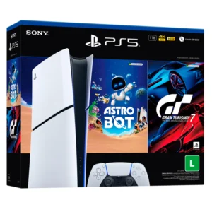 Console Sony PlayStation 5, SSD 825GB, Controle Sem Fio DualSense + 2 Jogos Digitais, Edição Digital