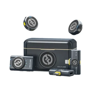 Microfone Hollyland Lark M2 Duo, Combo Duplo Para 2 Pessoas, Preto