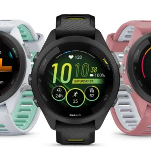 Smartwatch Garmin Forerunner 265S, AMOLED, 1.1", GPS Multibanda, Prontidão Treino, Música, Triatlo, 5ATM