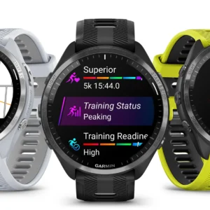 Smartwatch Garmin Forerunner 965, AMOLED, 1.4", Titânio, GPS Multibanda, Mapas Prontidão, Treino, Música, 5ATM
