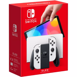 Console Nintendo Switch OLED 64GB - Tela 7" e Controles Joy-Con Brancos