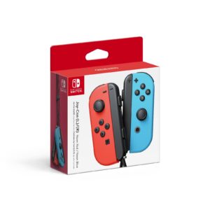 Controles Joy-Con Nintendo Switch - Neon Red / Neon Blue com HD Rumble e Sensores de Movimento