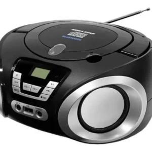 Cd Player Bluethooth Radio Boombox Portatil Usb Fm Digital Megastar MP-1842BT